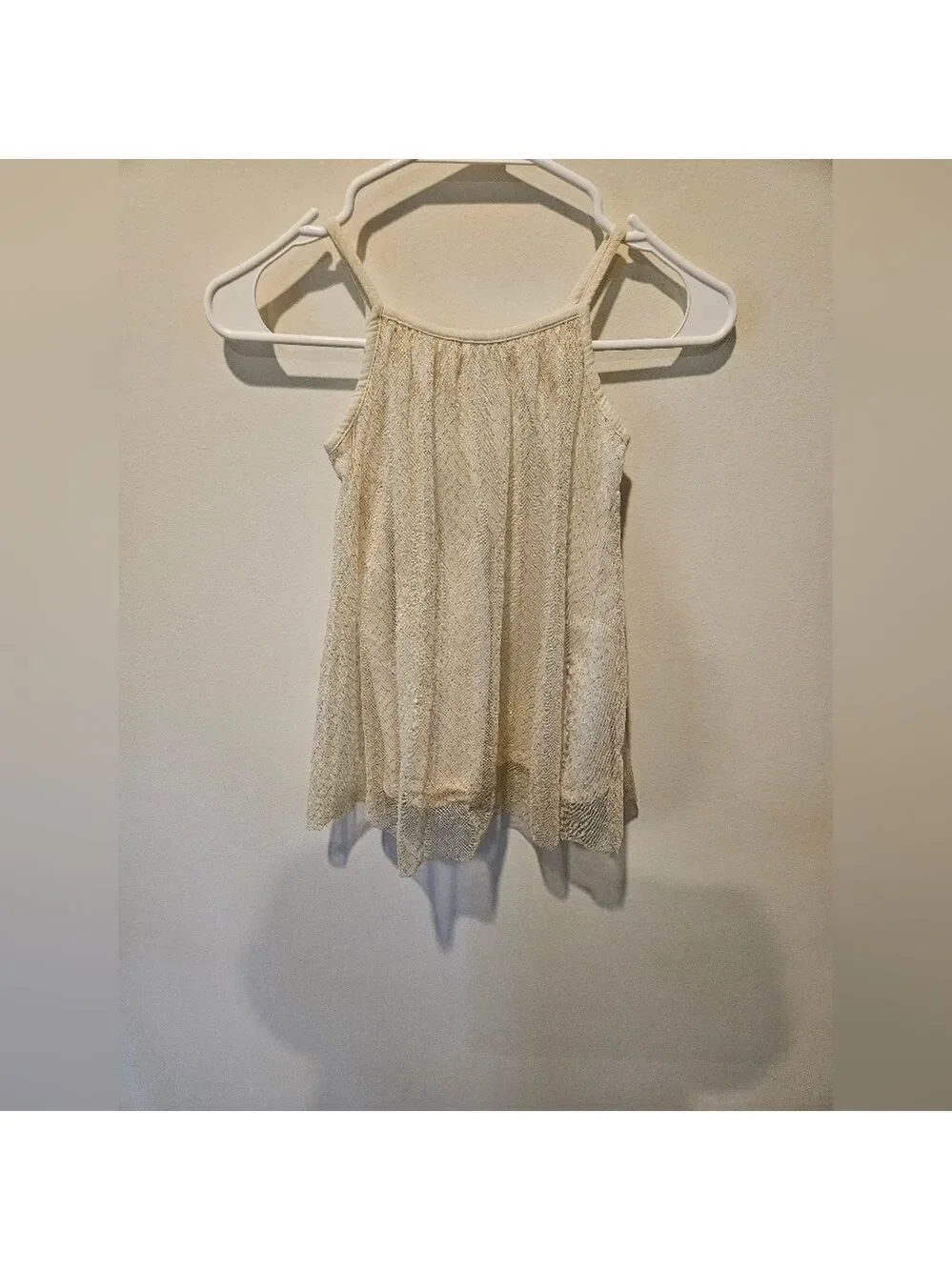 ZARA GIRL'S TULLE GOLD PATTERN OVERLAY DRESS 3-4 YEARS.